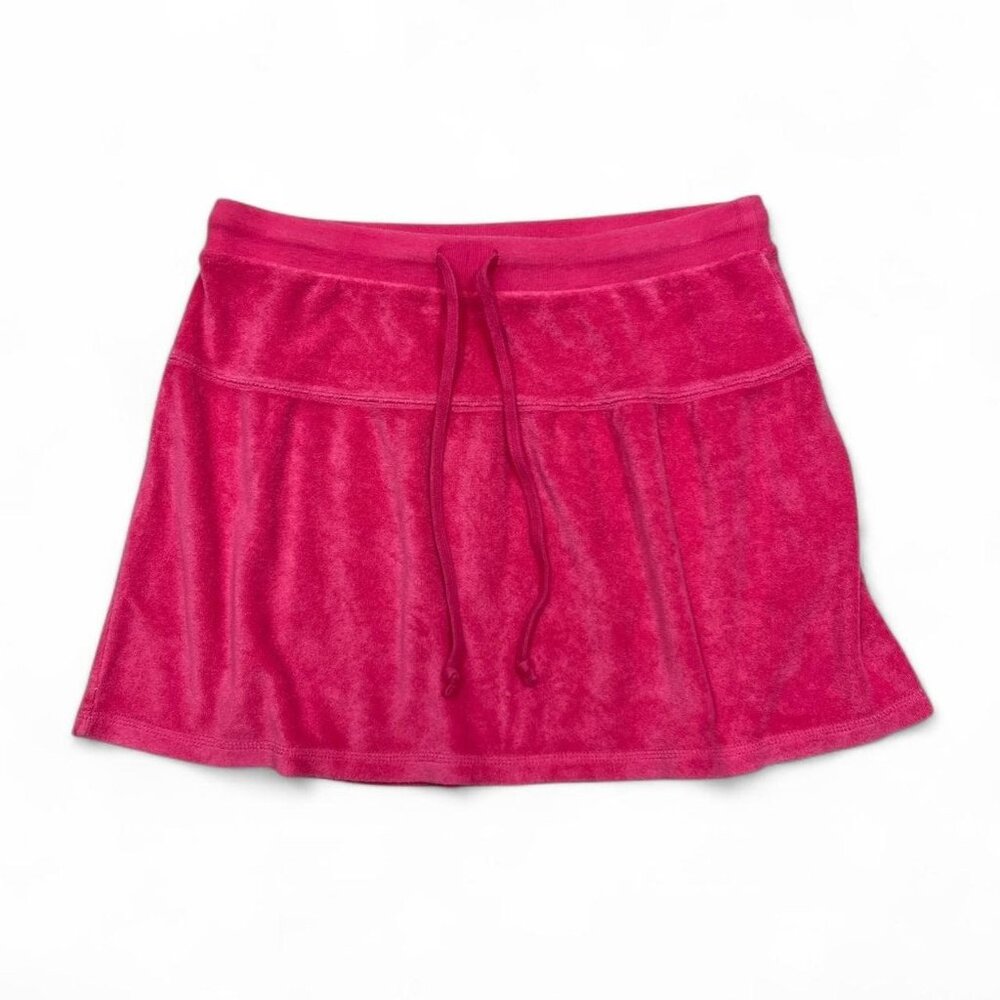 Vintage Old Navy Y2K Mini Skirt Terry Hot Pink Low‎ Waisted Small